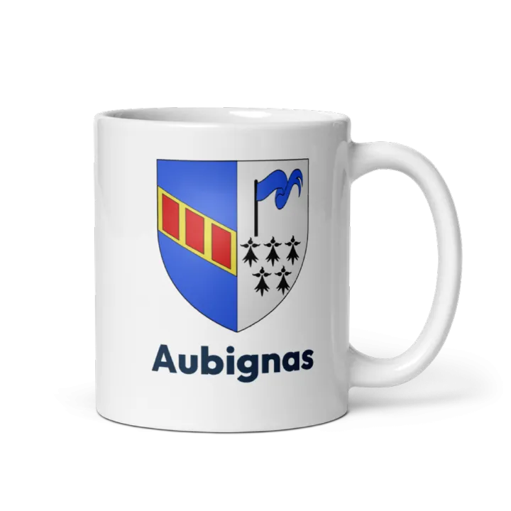 Mug blason de Aubignas