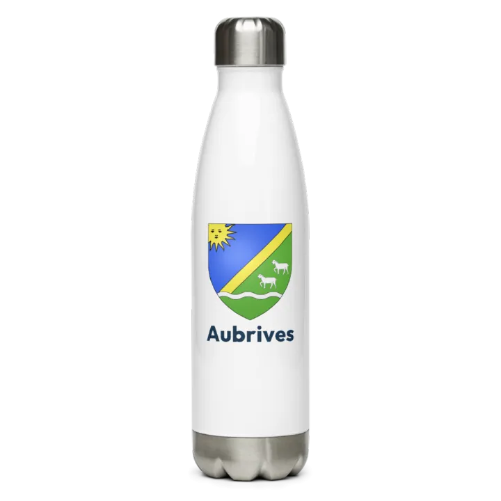 Gourde inox blason de Aubrives
