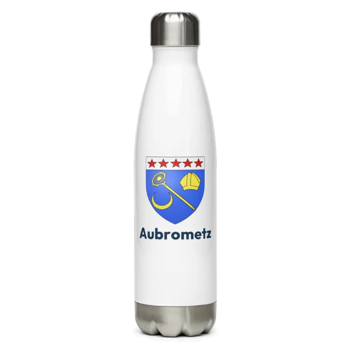 Gourde inox blason de Aubrometz