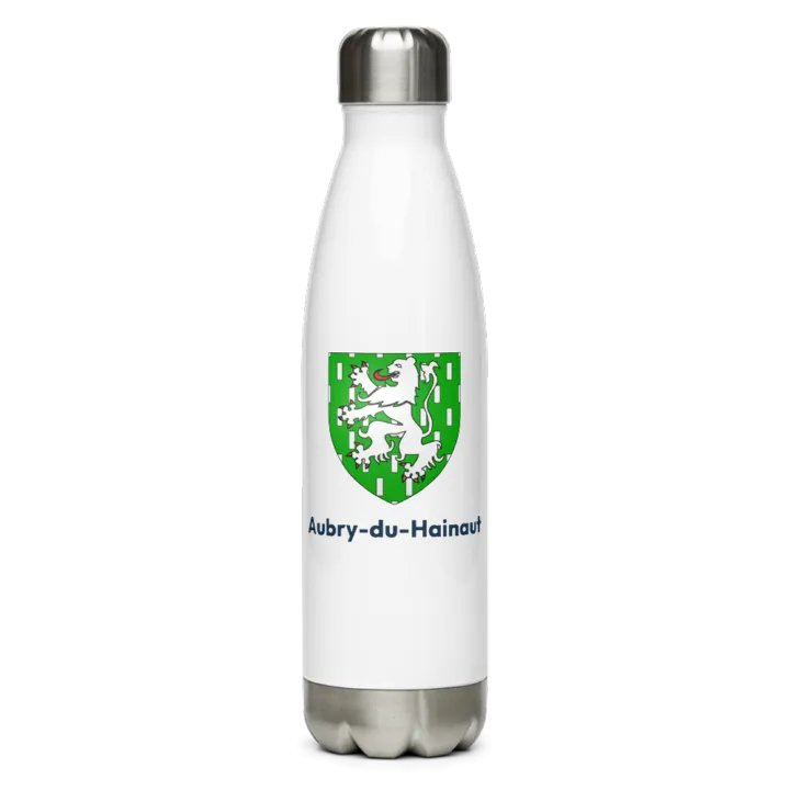 Gourde inox blason de Aubry-du-Hainaut