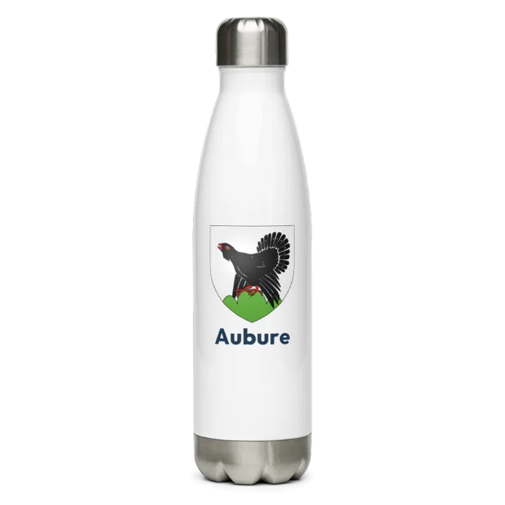 Gourde inox — blason d'Aubure