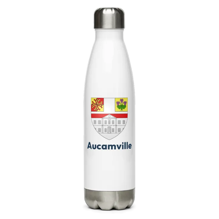 Gourde inox blason de Aucamville