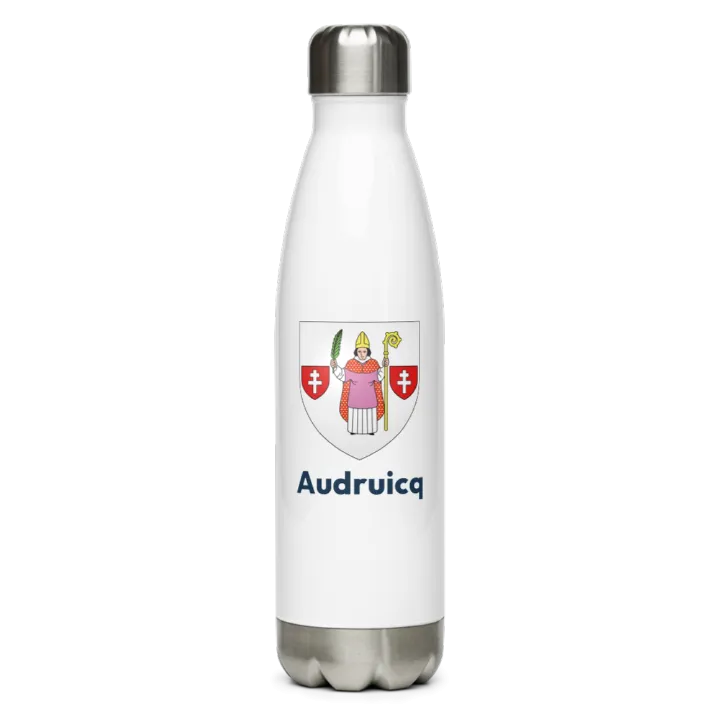 Gourde inox blason de Audruicq
