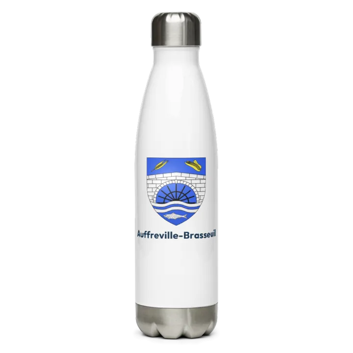 Gourde inox blason de Auffreville-Brasseuil