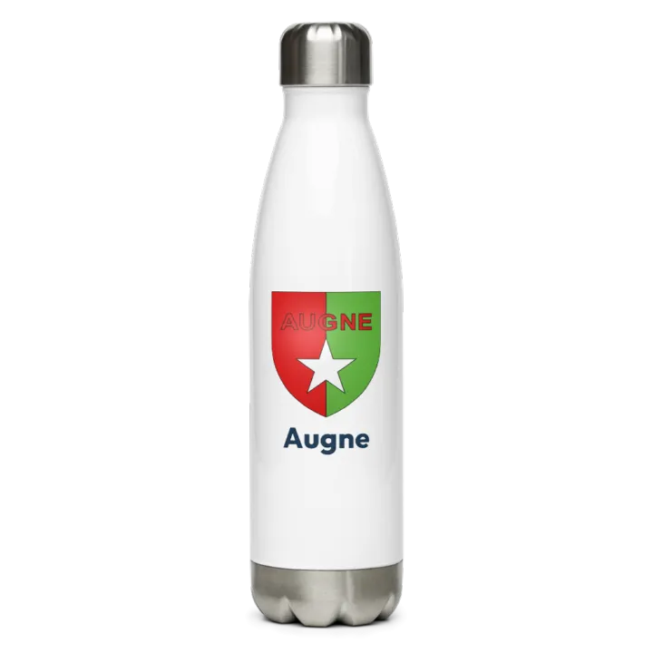 Gourde inox — blason d'Augne