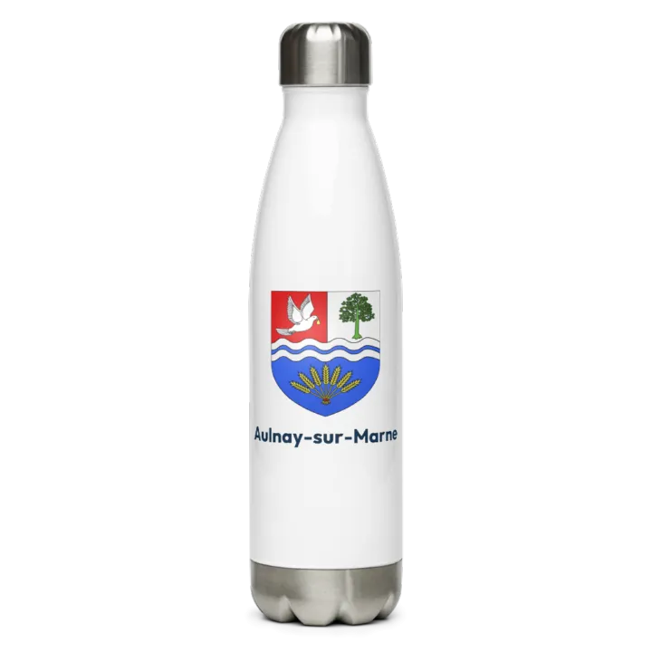 Gourde inox — blason d'Aulnay-sur-Marne