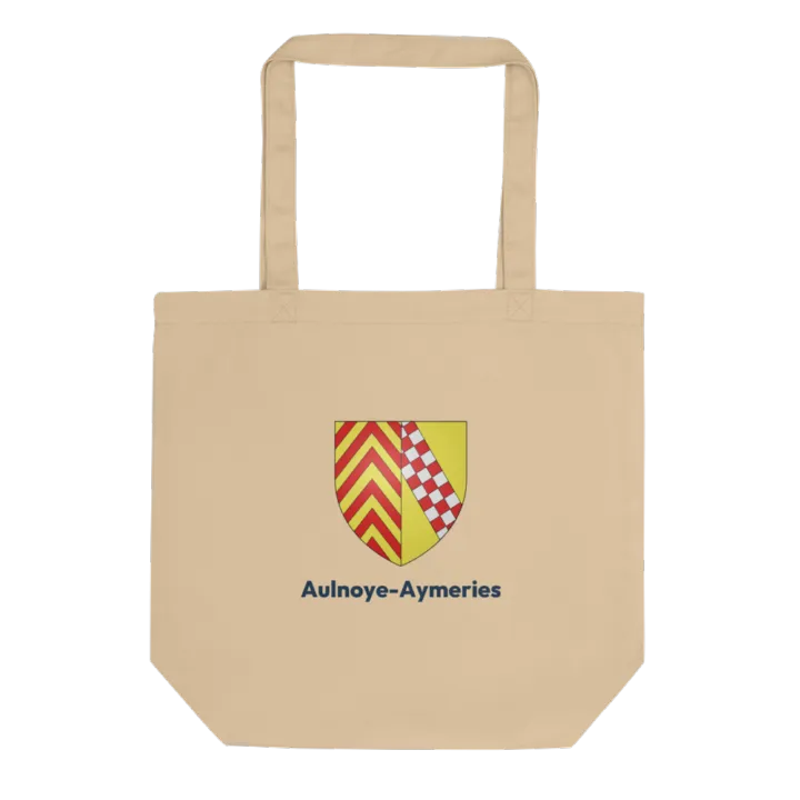 Tote bag coton bio — blason d'Aulnoye-Aymeries