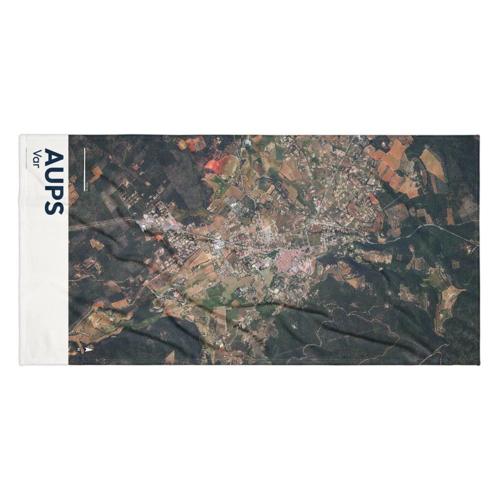 Serviette cartographique — carte de Aups