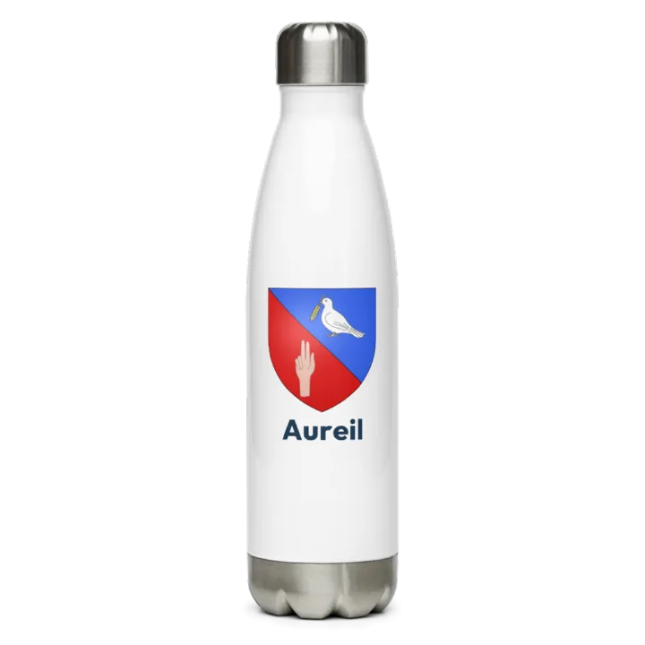 Gourde inox blason de Aureil
