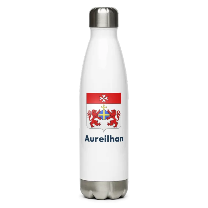 Gourde inox blason de Aureilhan