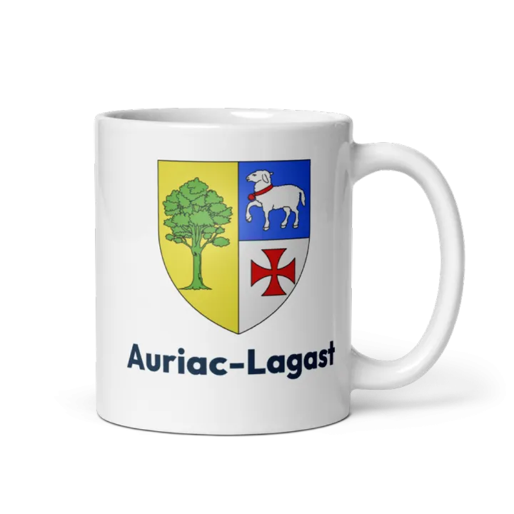 Mug blason de Auriac-Lagast
