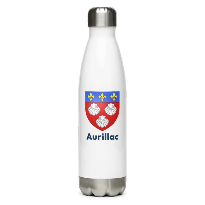 Gourde inox blason de Aurillac