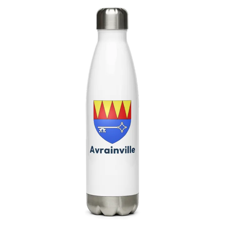 Gourde inox — blason d'Avrainville