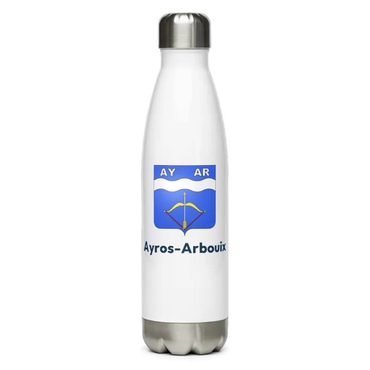Gourde inox blason de Ayros-Arbouix