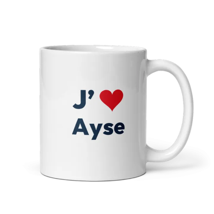 Mug « J’❤ Ayse »
