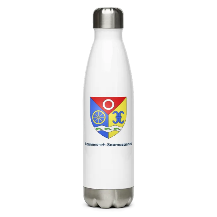 Gourde inox blason de Azannes-et-Soumazannes