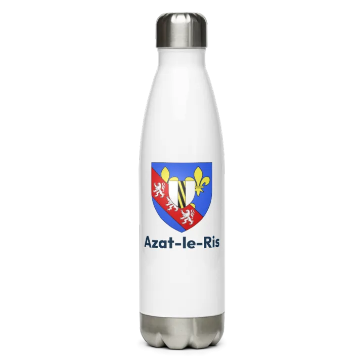 Gourde inox — blason d'Azat-le-Ris