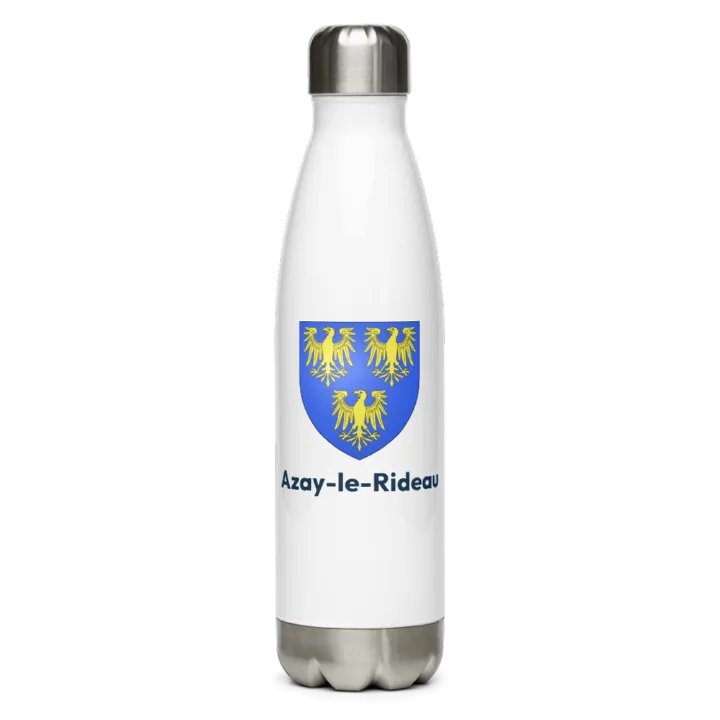 Gourde inox — blason d'Azay-le-Rideau