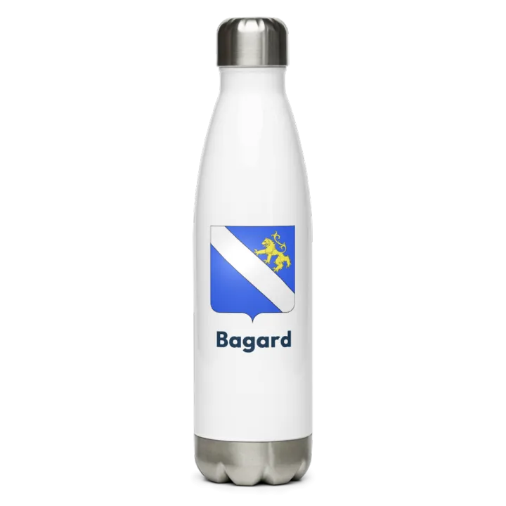 Gourde inox — blason de Bagard