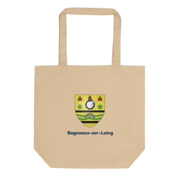 Tote bag coton bio — blason de Bagneaux-sur-Loing