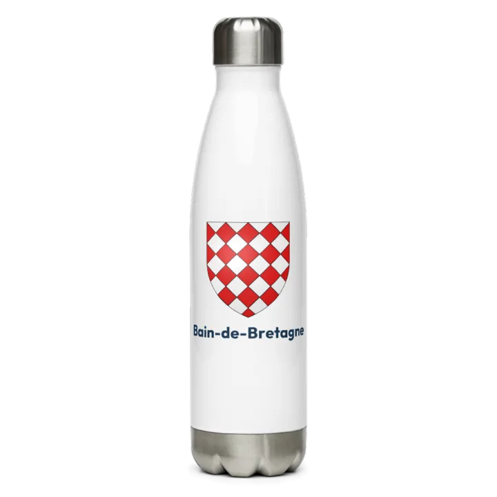 Gourde inox blason de Bain-de-Bretagne