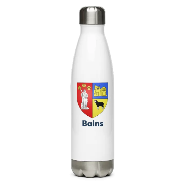 Gourde inox blason de Bains