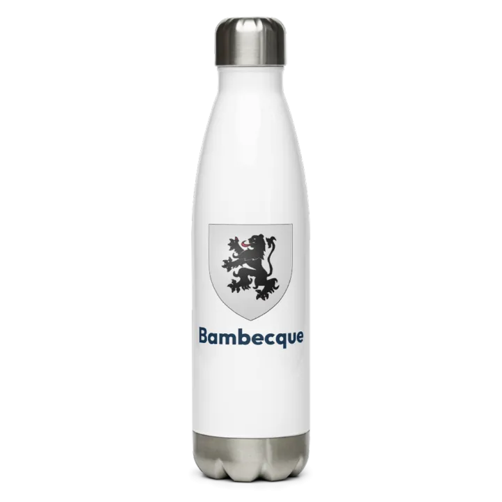 Gourde inox — blason de Bambecque