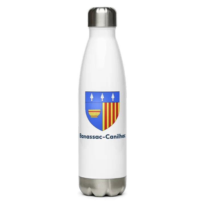 Gourde inox — blason de Banassac-Canilhac
