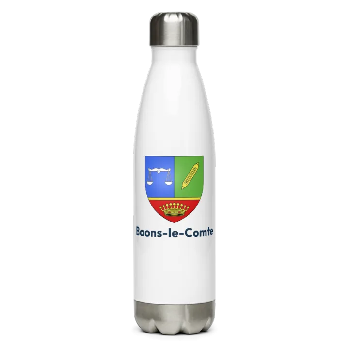 Gourde inox — blason de Baons-le-Comte