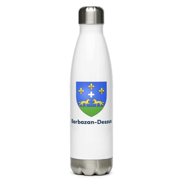 Gourde inox blason de Barbazan-Dessus