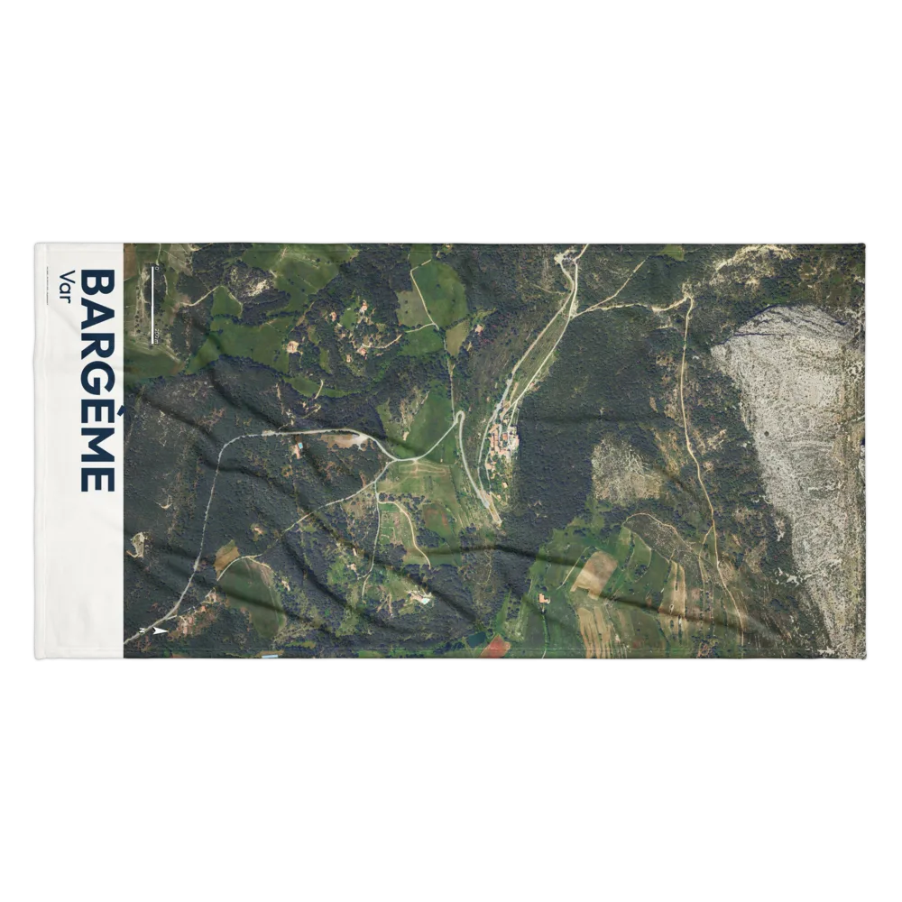 Serviette cartographique — carte de Bargème