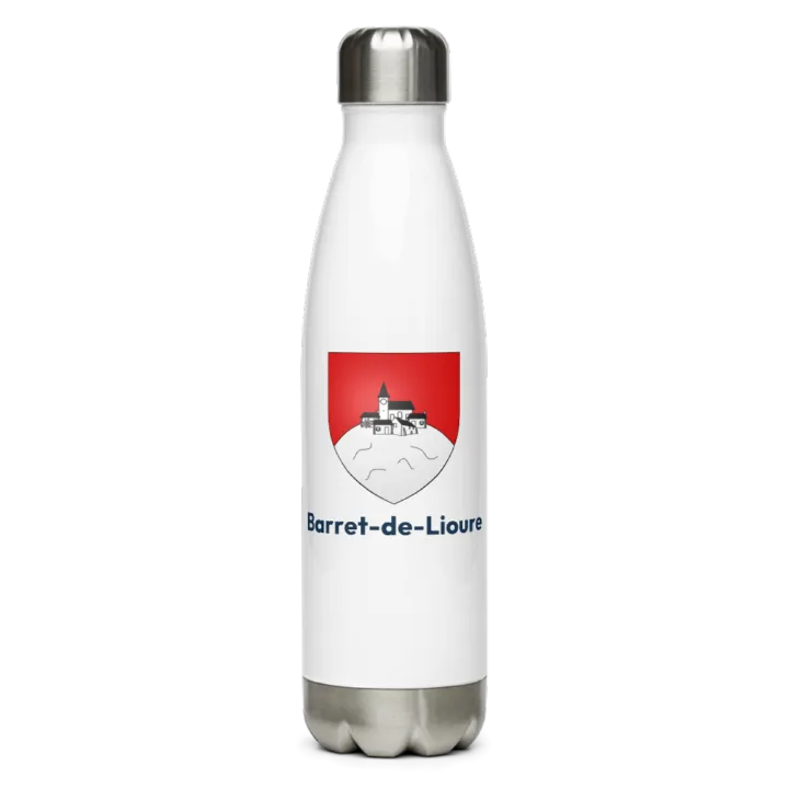 Gourde inox blason de Barret-de-Lioure