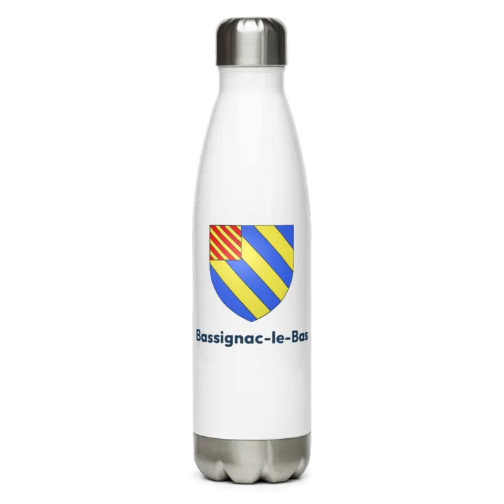 Gourde inox blason de Bassignac-le-Bas