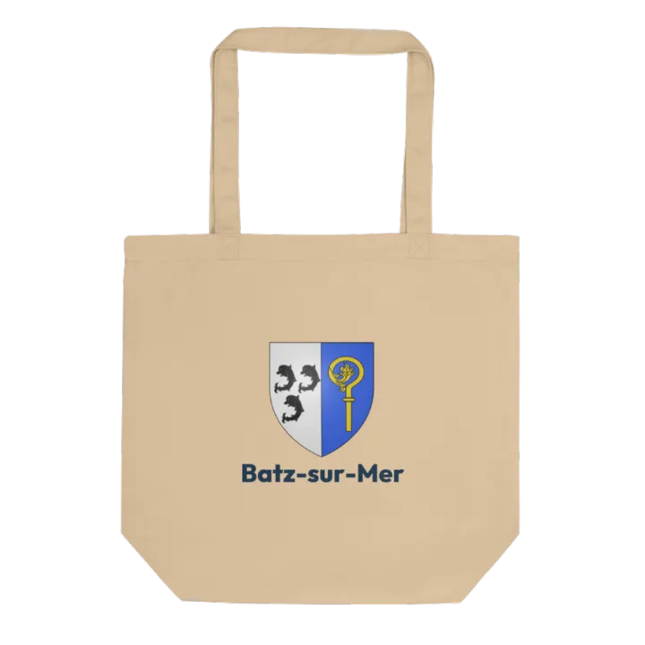 Tote bag coton bio — blason de Batz-sur-Mer