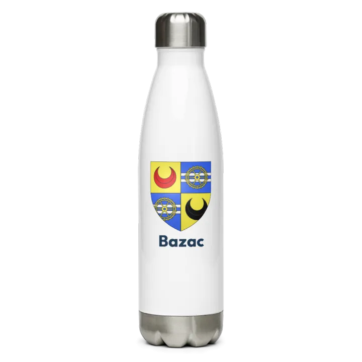 Gourde inox blason de Bazac