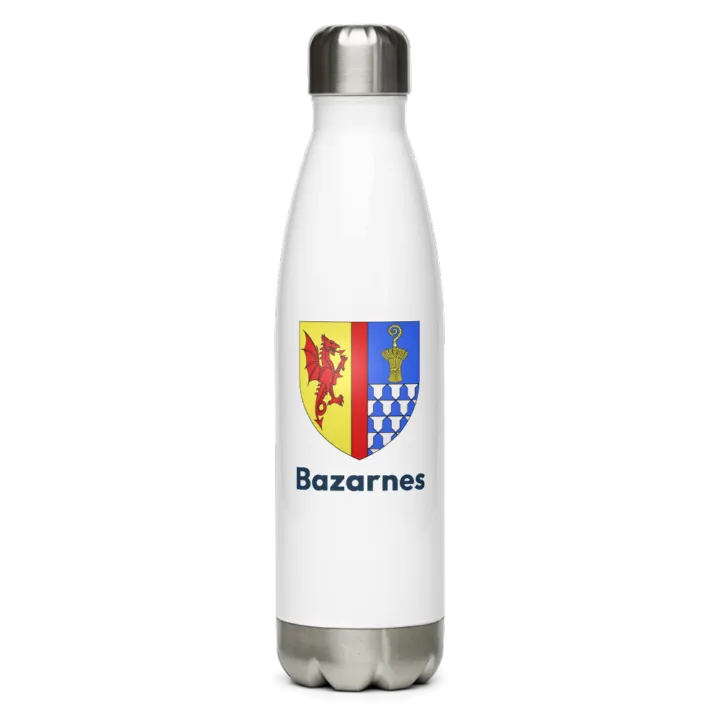 Gourde inox blason de Bazarnes