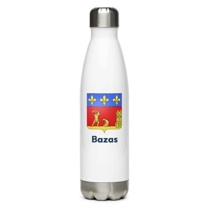 Gourde inox blason de Bazas