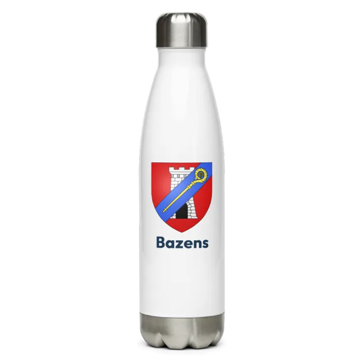 Gourde inox blason de Bazens