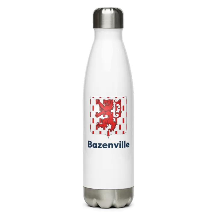 Gourde inox — blason de Bazenville