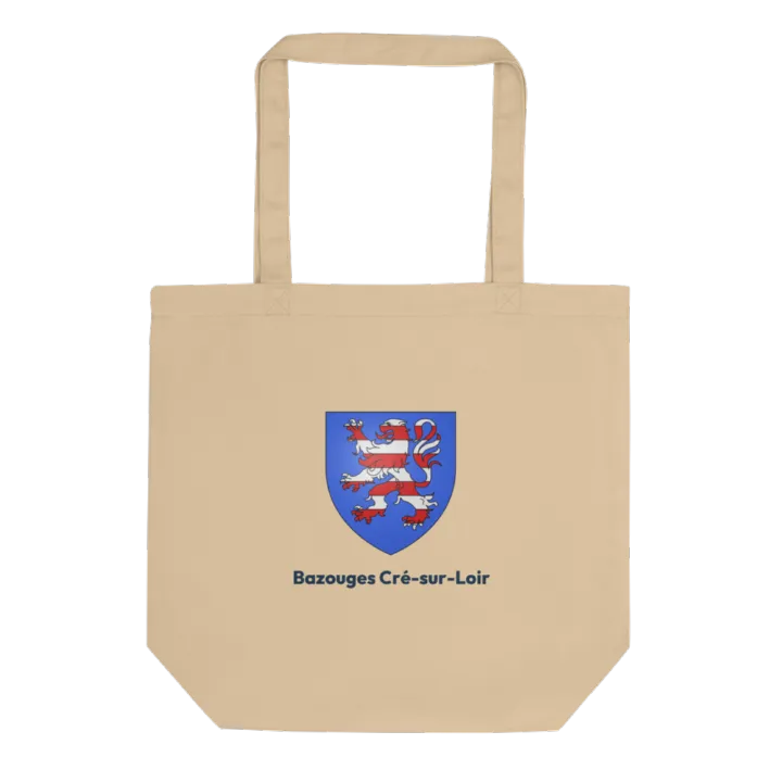 Tote bag coton bio — blason de Bazouges Cré sur Loir