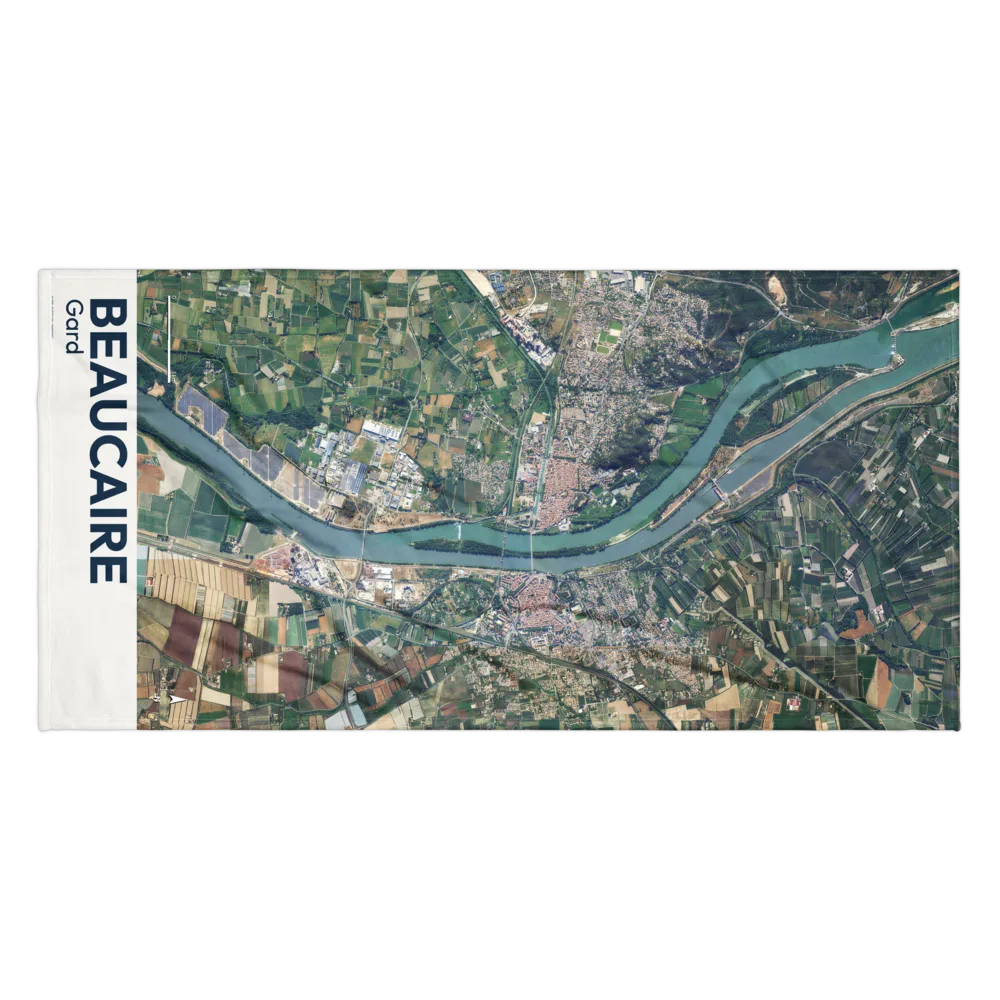 Serviette cartographique — carte de Beaucaire