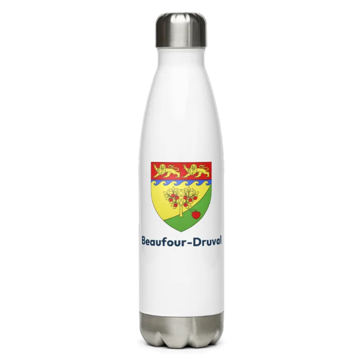 Gourde inox blason de Beaufour-Druval
