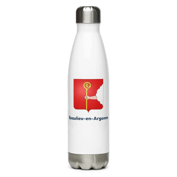 Gourde inox — blason de Beaulieu-en-Argonne