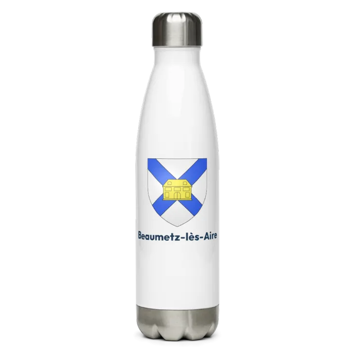 Gourde inox — blason de Beaumetz-lès-Aire
