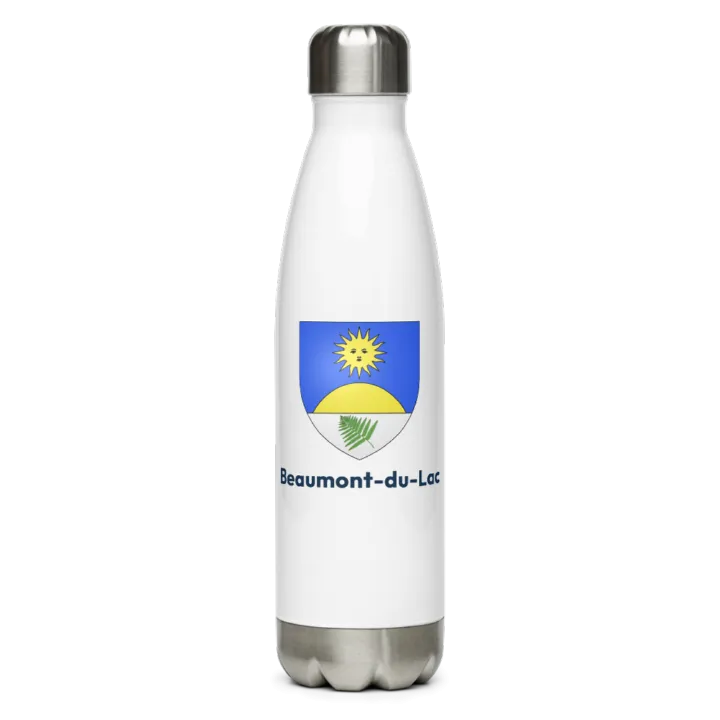 Gourde inox — blason de Beaumont-du-Lac