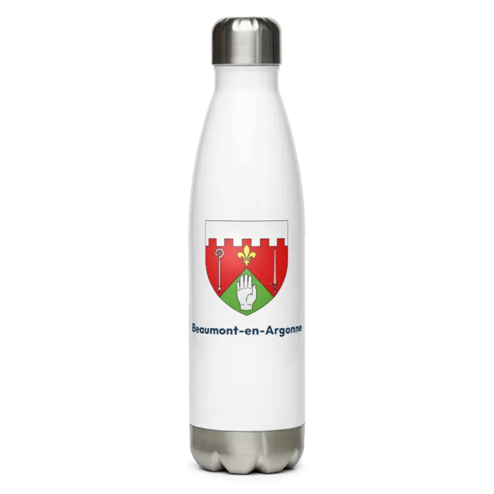 Gourde inox — blason de Beaumont-en-Argonne