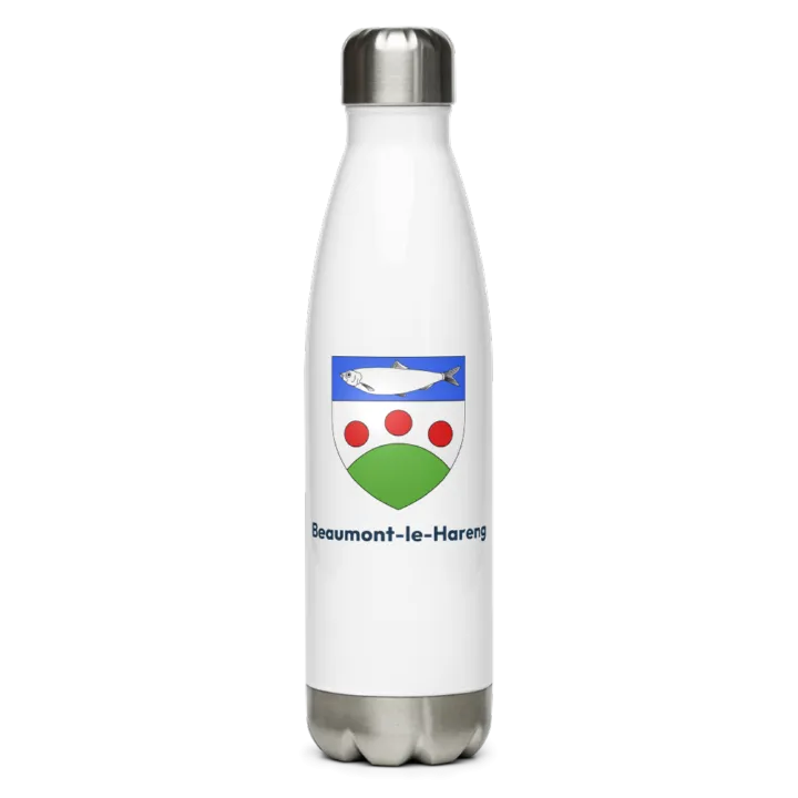 Gourde inox blason de Beaumont-le-Hareng
