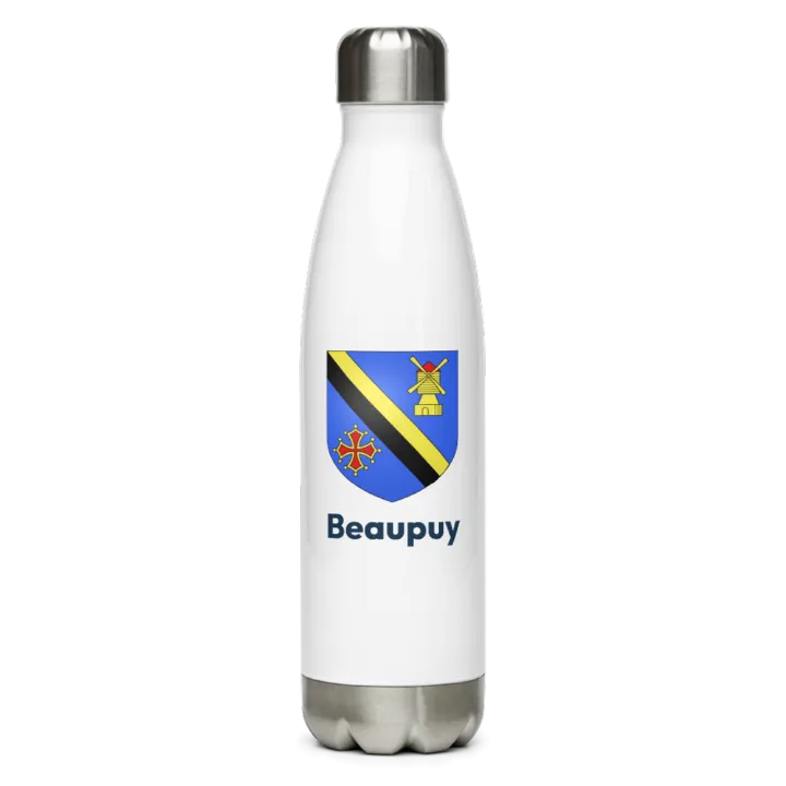 Gourde inox blason de Beaupuy