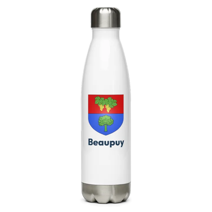 Gourde inox blason de Beaupuy