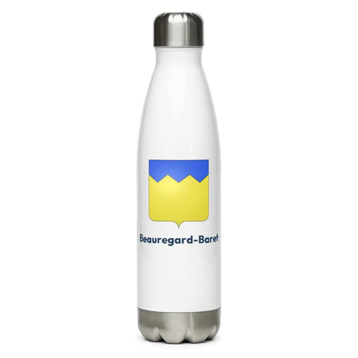 Gourde inox blason de Beauregard-Baret